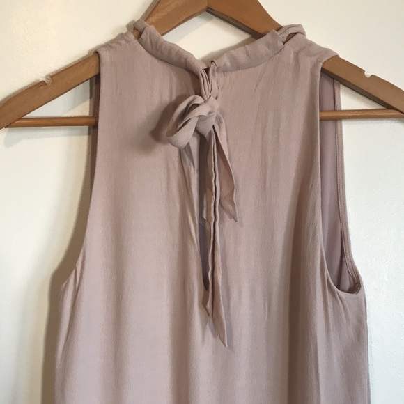 ARITZIA Wilfred Éthéré Dress sleeveless back tie blush pink size Small - Picture 6 of 10